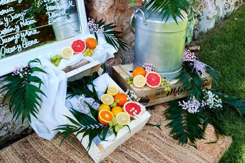 Detalle de las frutas