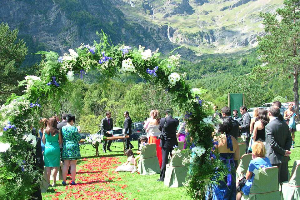 Boda civil jardines