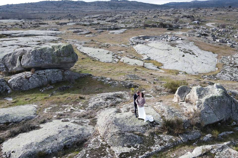 Postboda a vista de pájaro