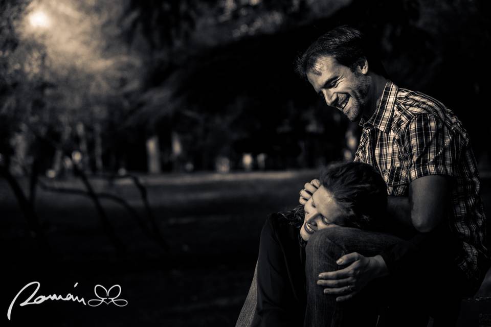 Cristina y Quique en el Retiro