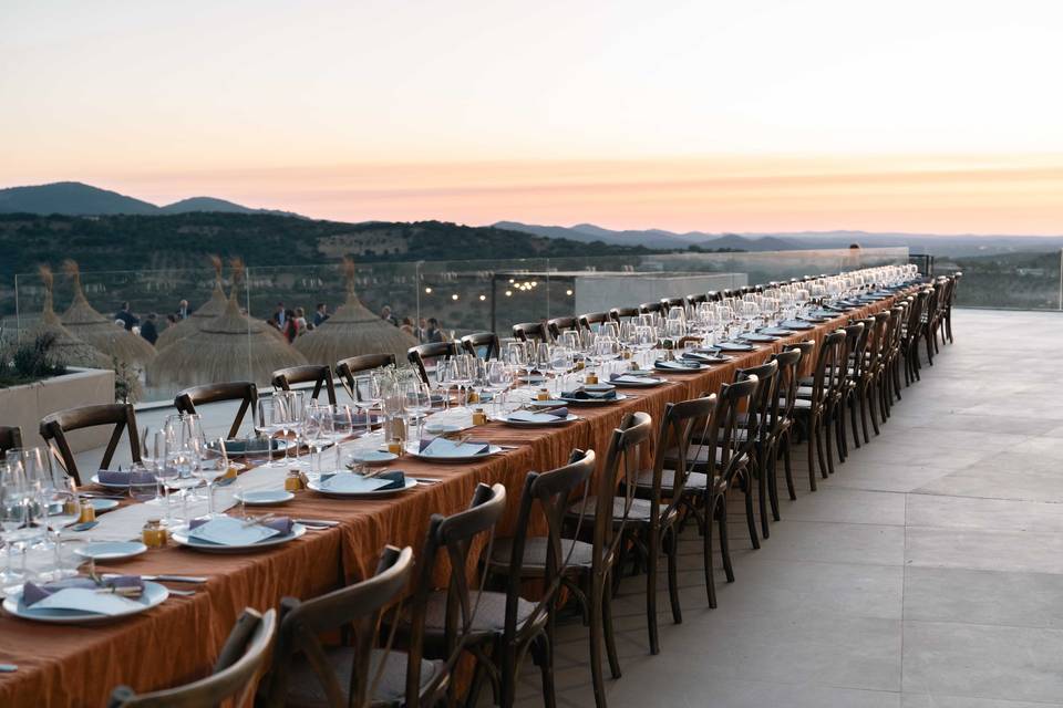 Mesa para el banquete