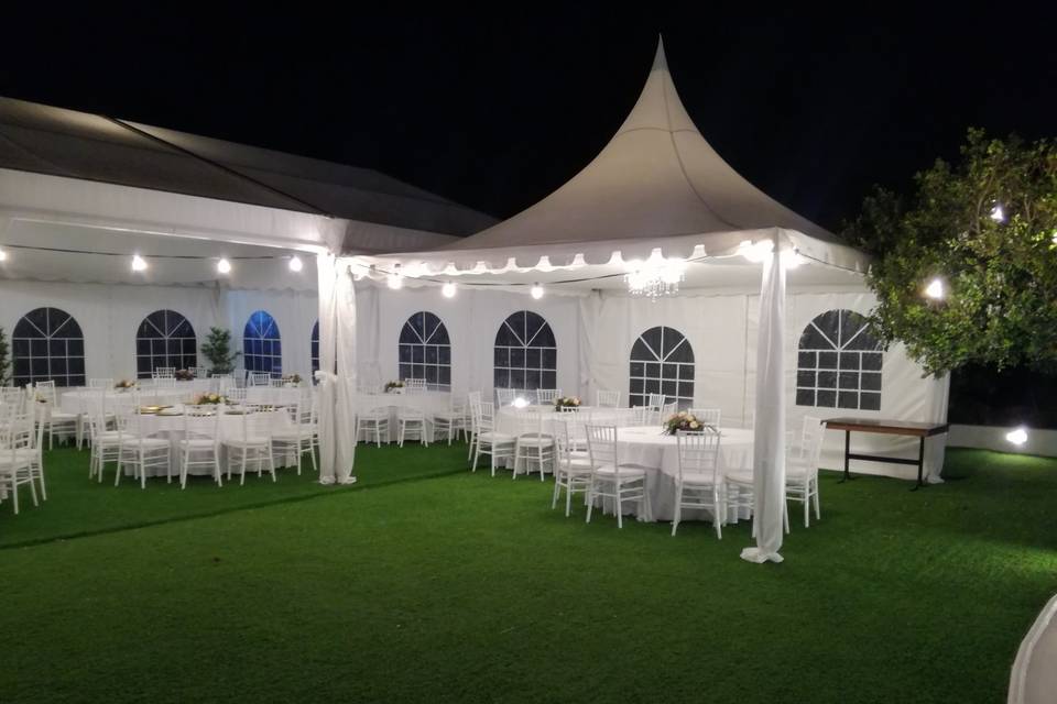 Banquete en carpa