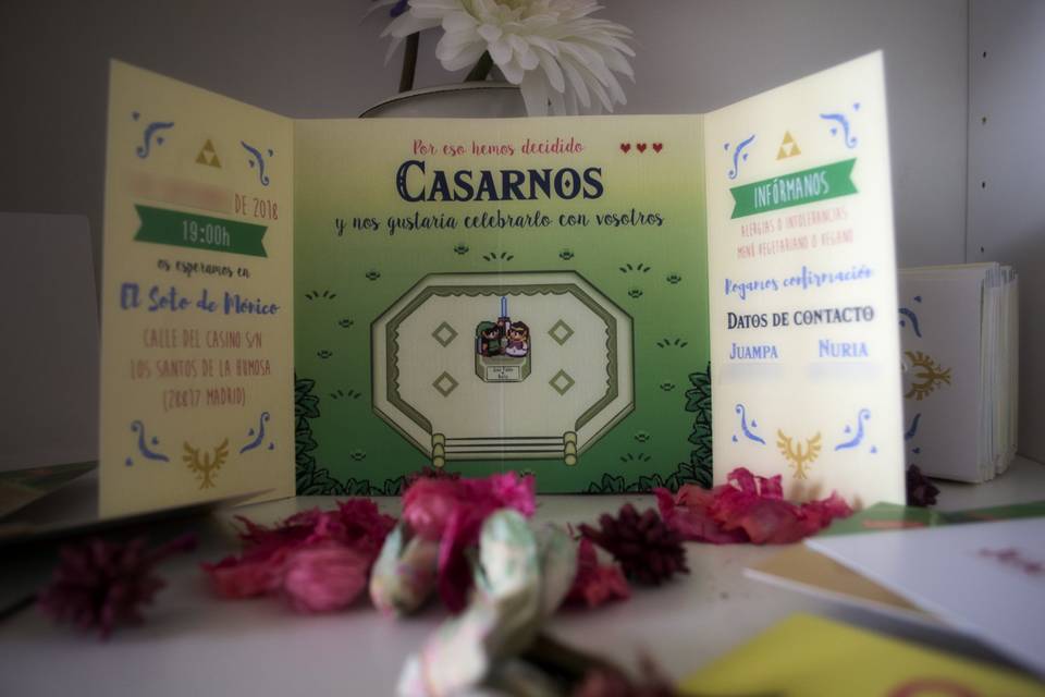 Invitaciones de Juan Pablo y Nuria