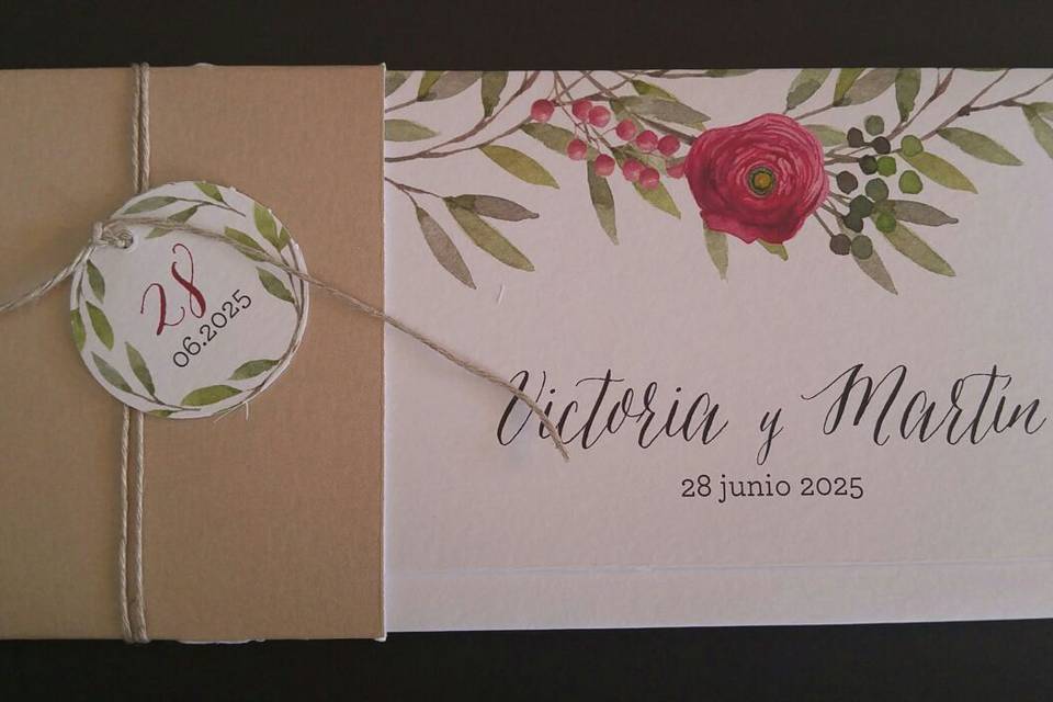 Invitación flores