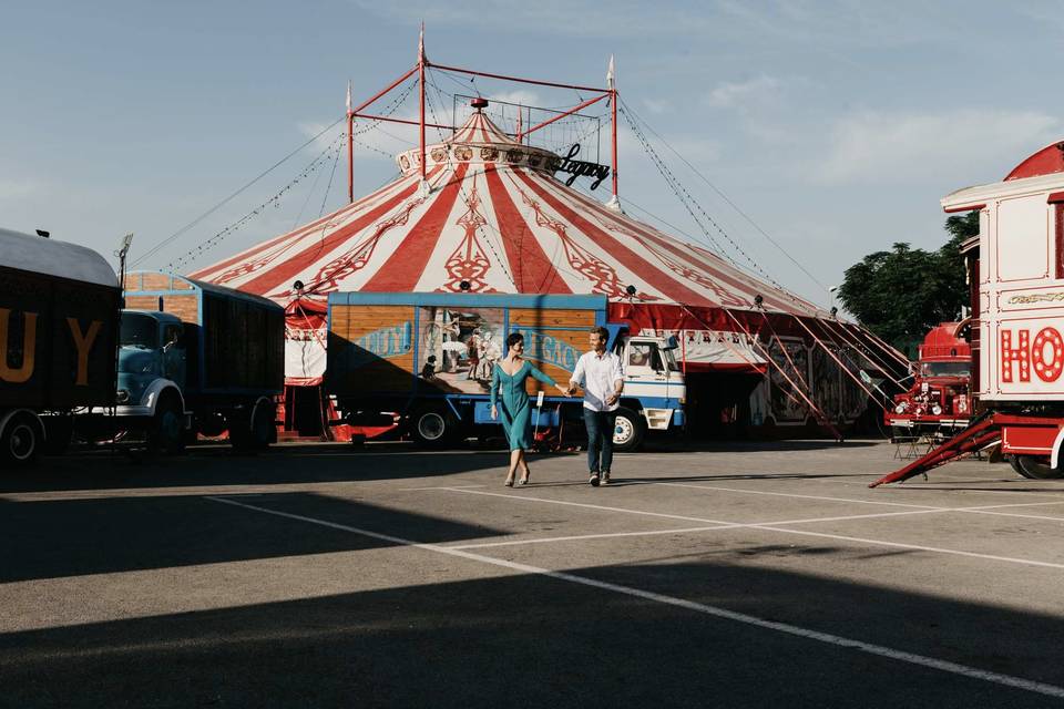 Boda en el circo con Niedziela