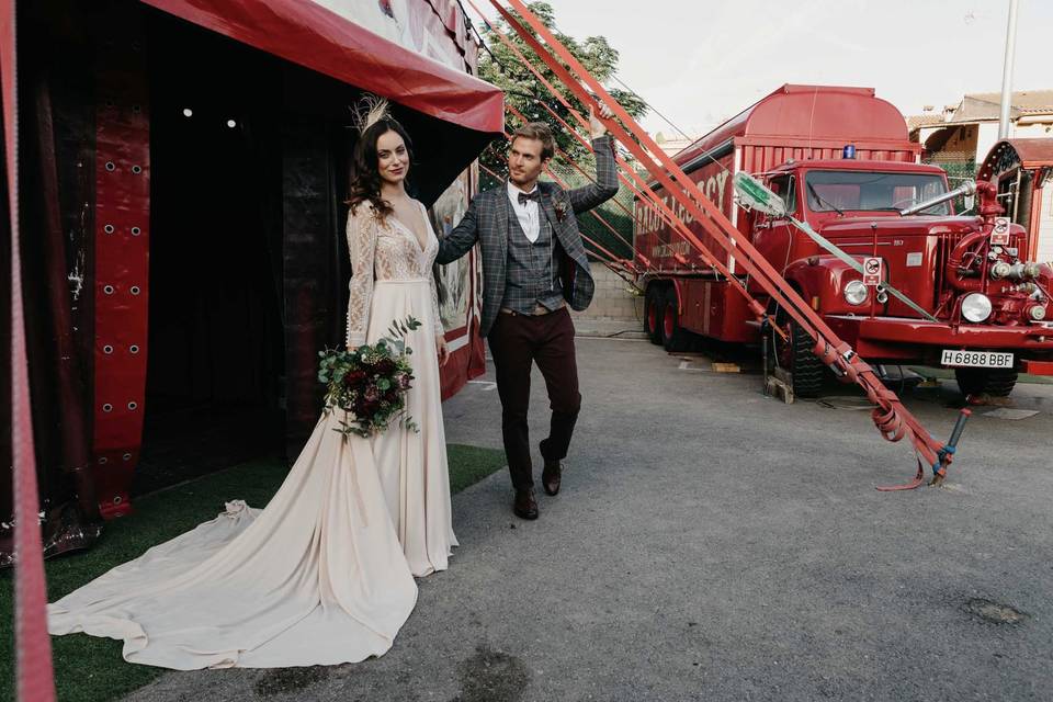 Boda en el circo con Niedziela