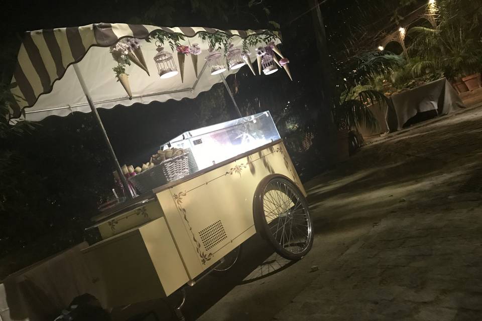 Carrito de helados gourmet