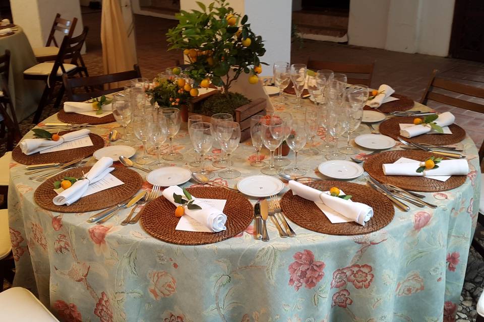 Mesa banquete de boda