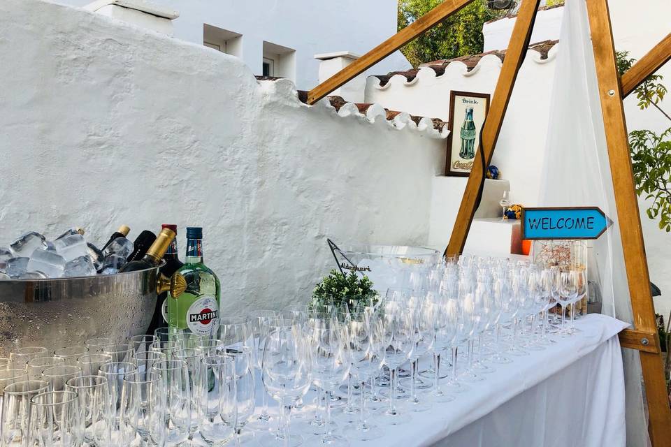 Decoración de boda en menorca