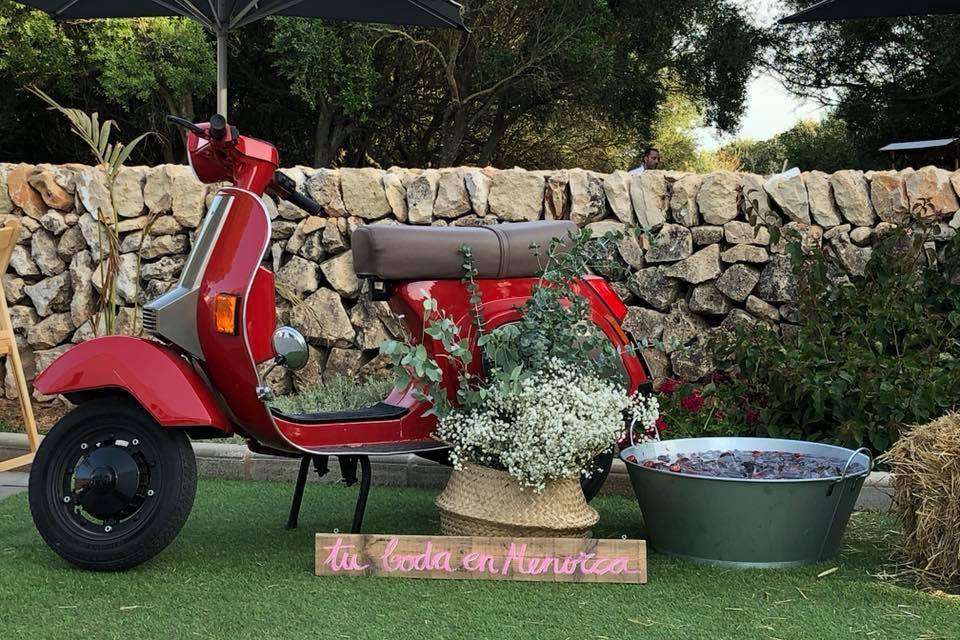 Decoración de boda en menorca