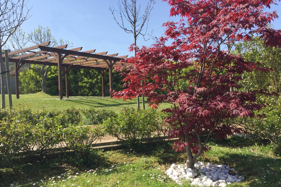 Pérgola para ceremonias