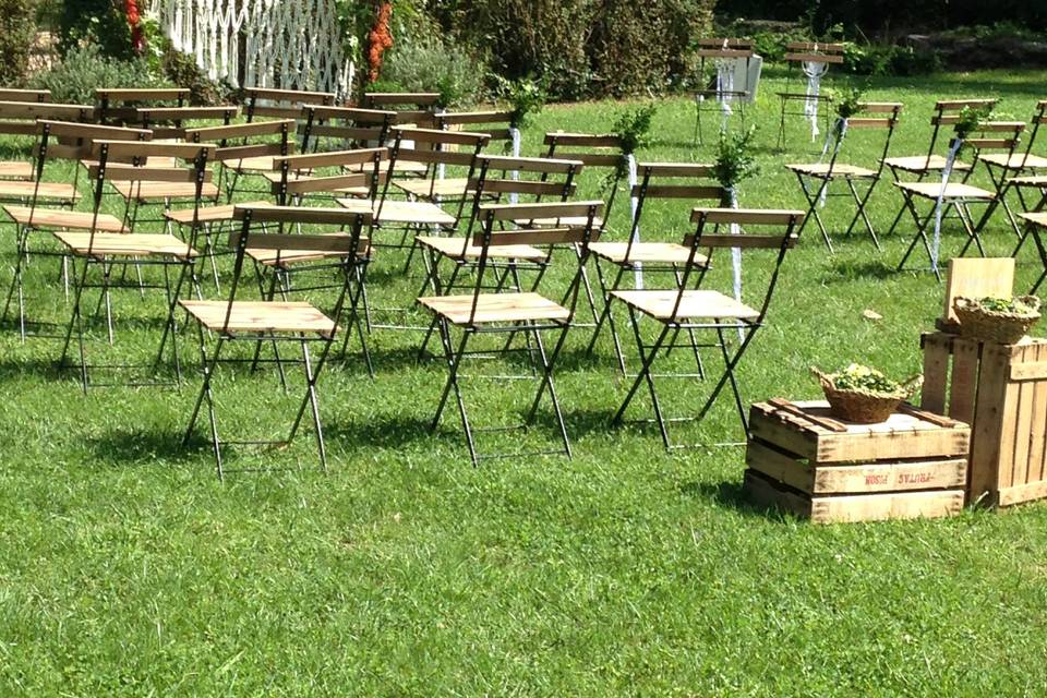 Ceremonia en el jardín