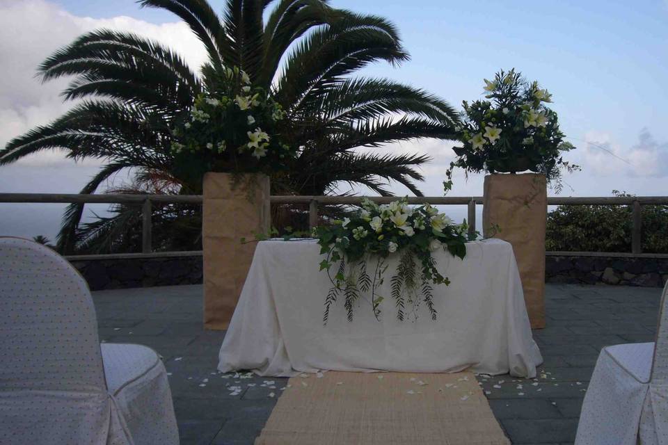 Boda en el restaurante