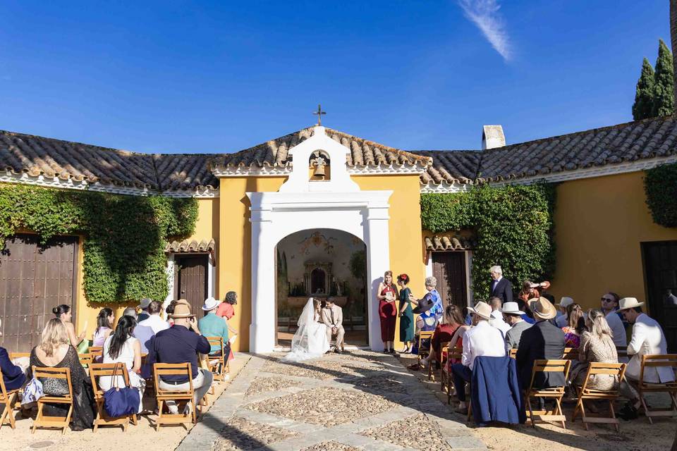 Ceremonia íntima en una hacien
