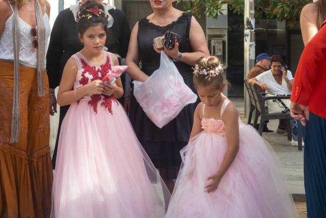 Damas de honor y testigo