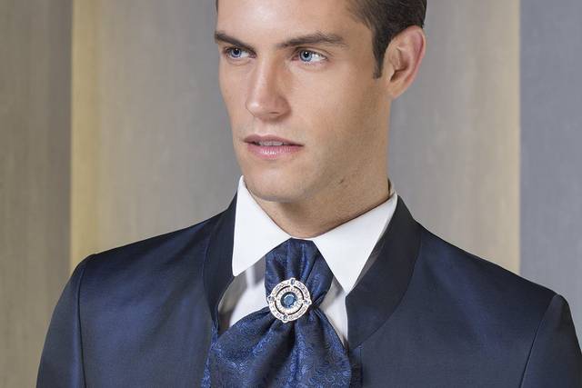 Traje cuello mao slim fit