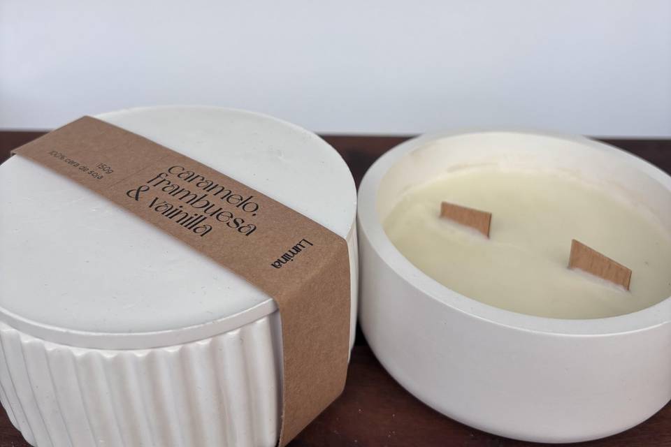 Vela de soja aromática