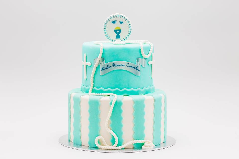 Fondant con encajes y detalles