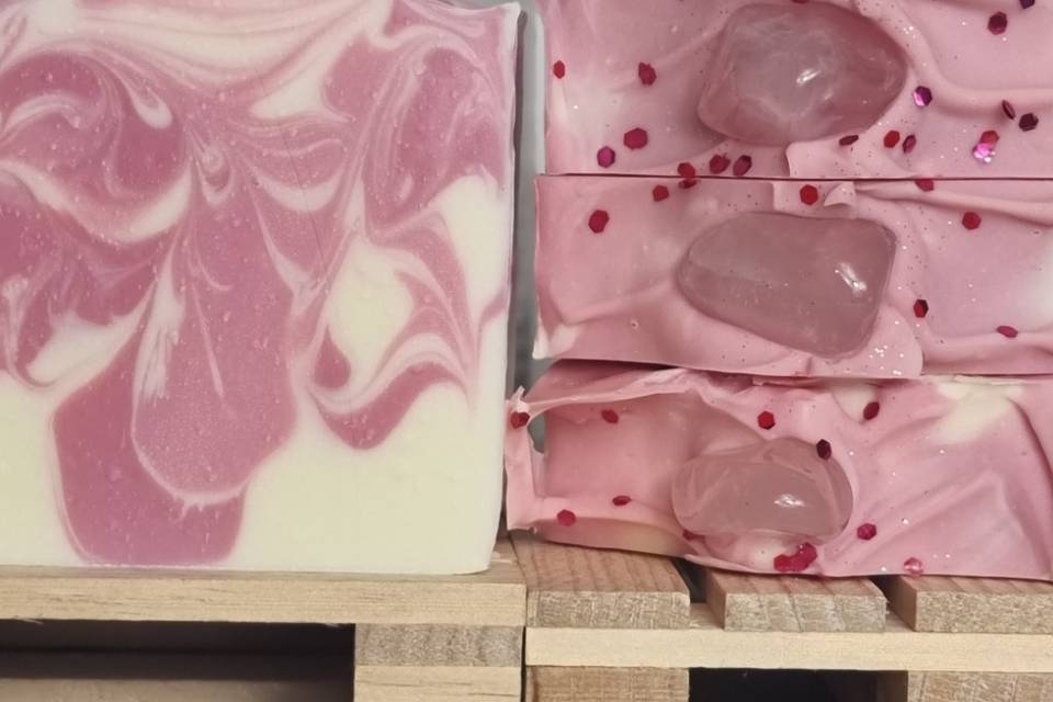 Rosa mosqueta y cuarzo rosa