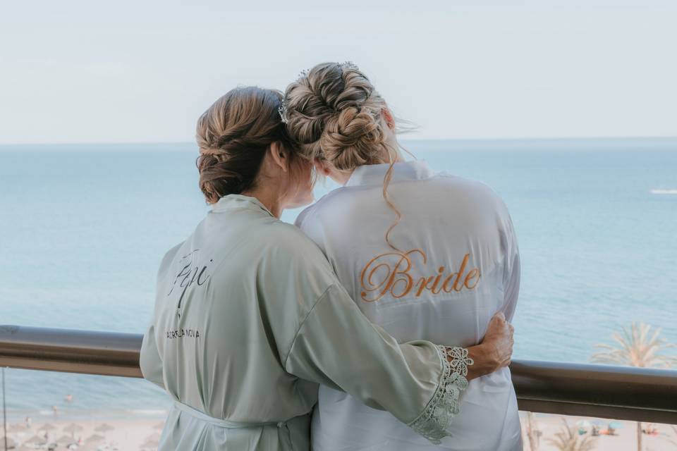 Lucia y su madre