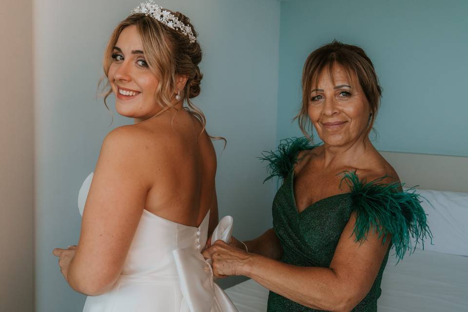 Lucia y su madre