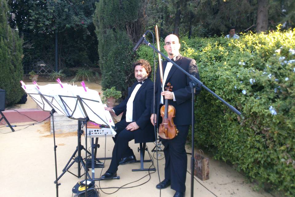 Boda civil con piano y violín