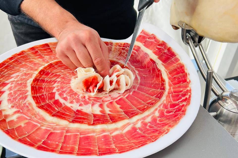 José Cerdán - corte de jamón
