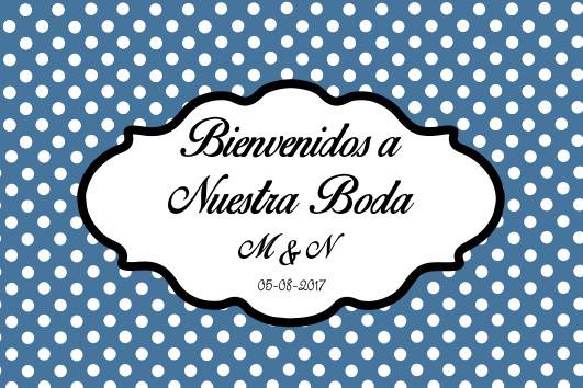 Cartel de bienvenida