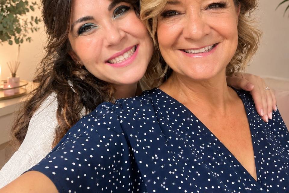 Madrina peinado y maquillaje