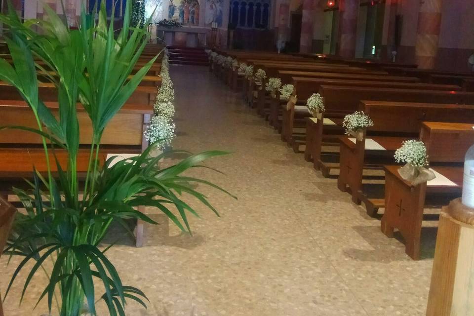 Centro del altar exotic style