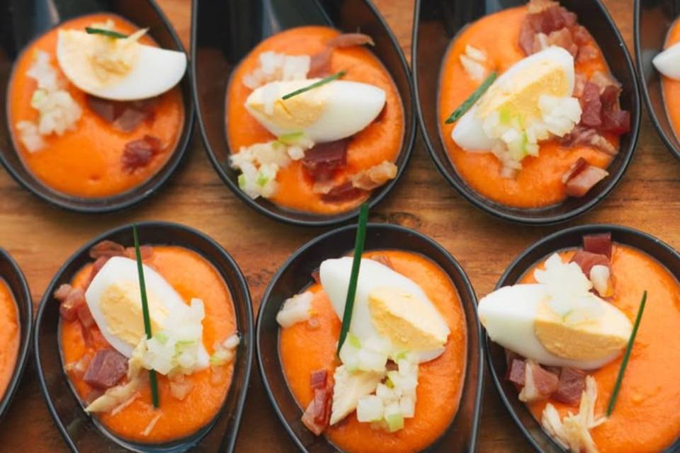 Cucharitas de Salmorejo