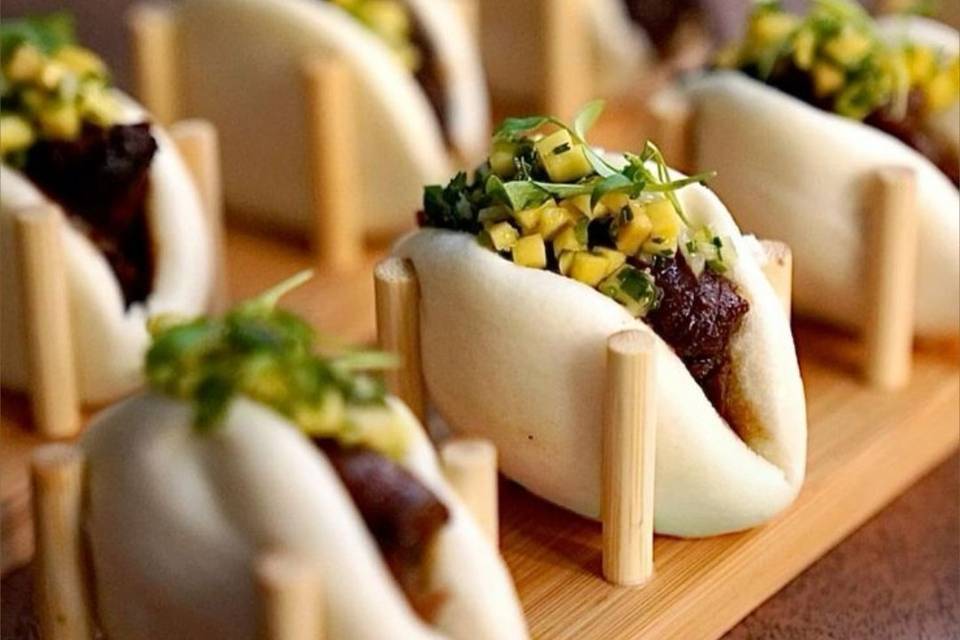 Pan Bao de rabo de toro