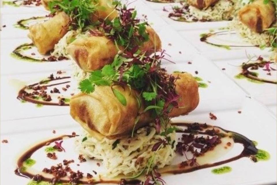 Rollitos de gambas
