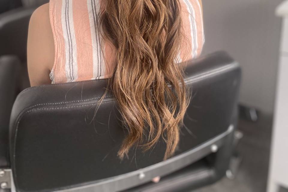 Semirecogido onda glam