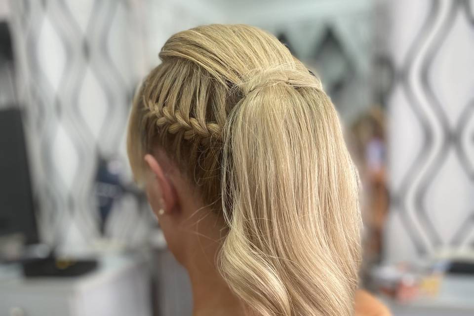 Coleta. Trenza espiga raíz