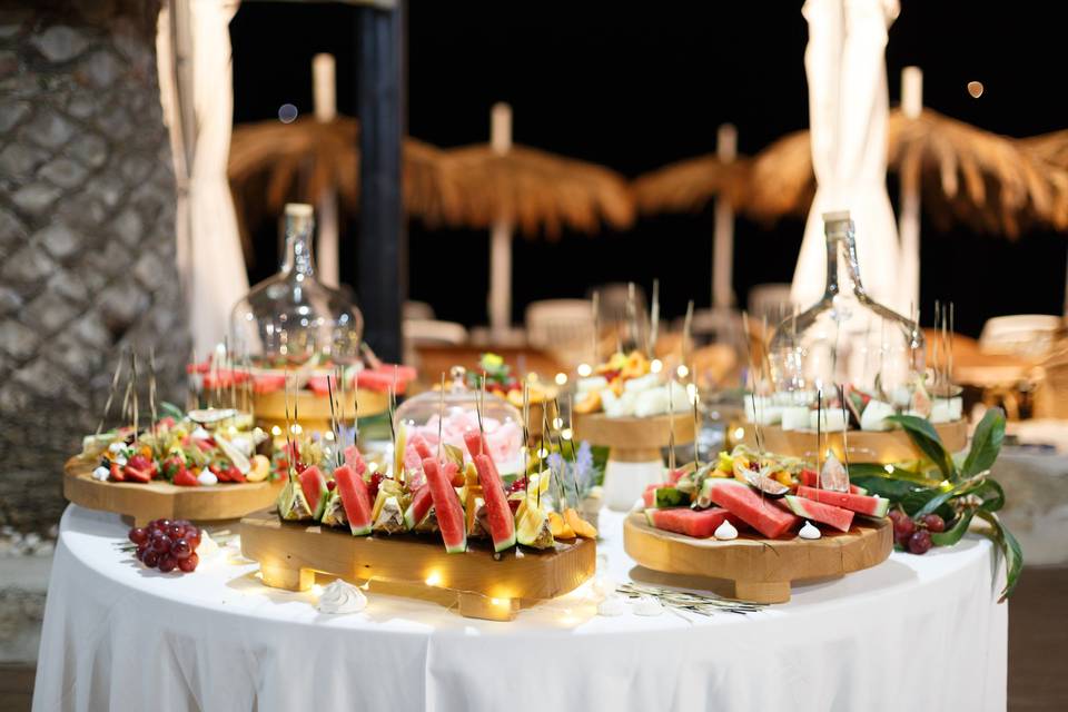 Mesa de frutas