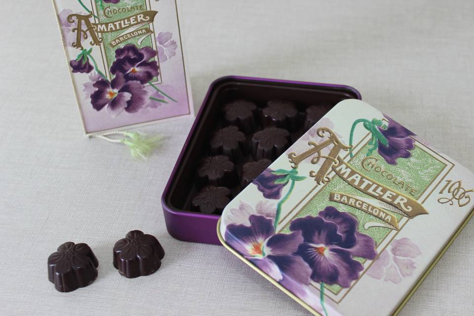 Flores chocolte negro