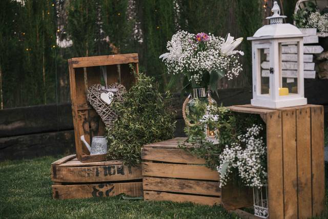 Detalle de un rincón rústico
