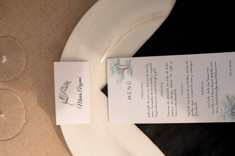 Menu + Nombres