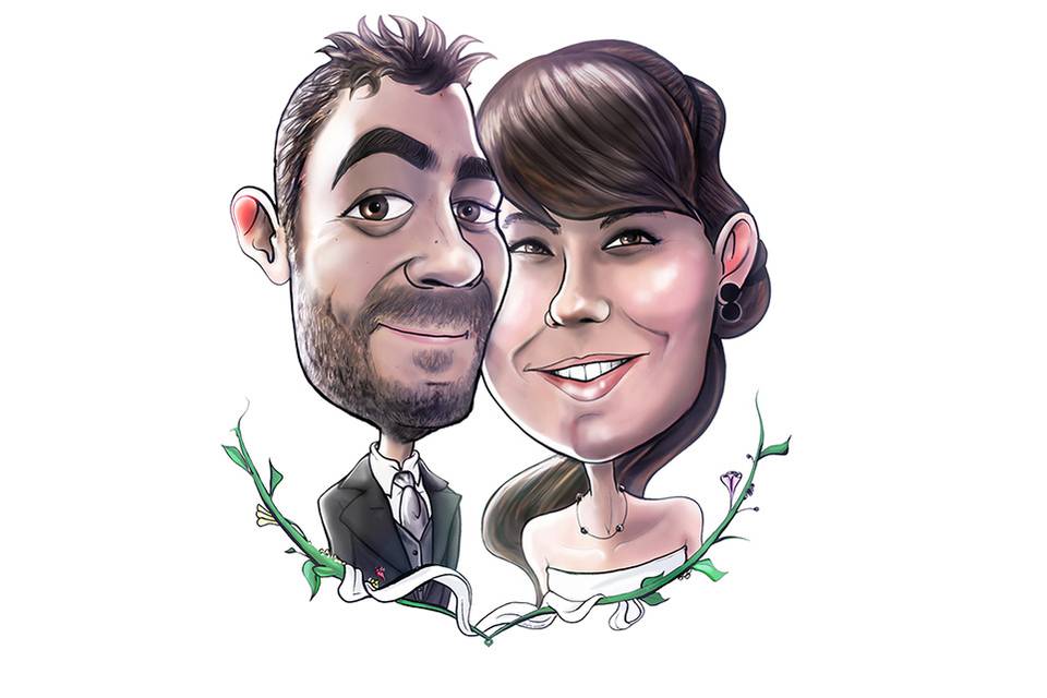 Caricatura para invitación