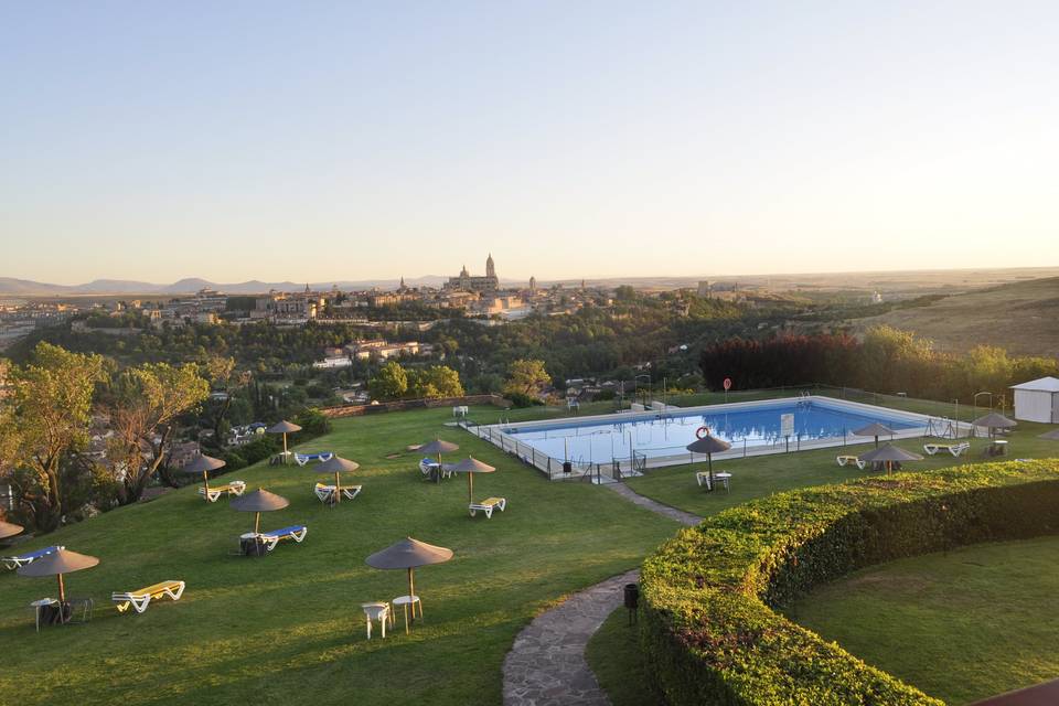 Jardín con vistas