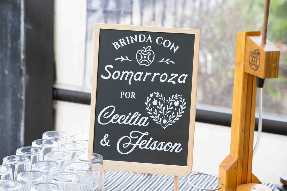 Mesa de Sidra Somarroza