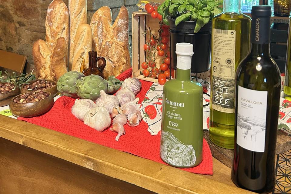 La Taula, aceite y pan