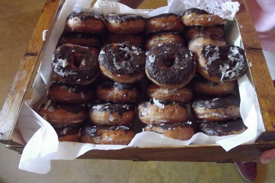 Tarta de donuts