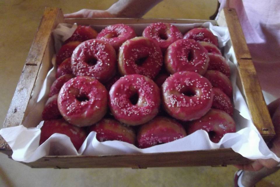 Tarta de donuts