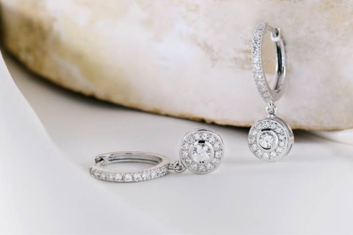 Pendientes de oro y diamantes