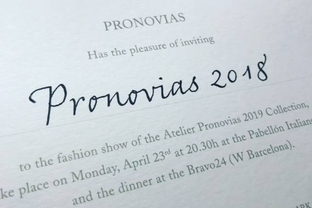 Invitación Pronovias