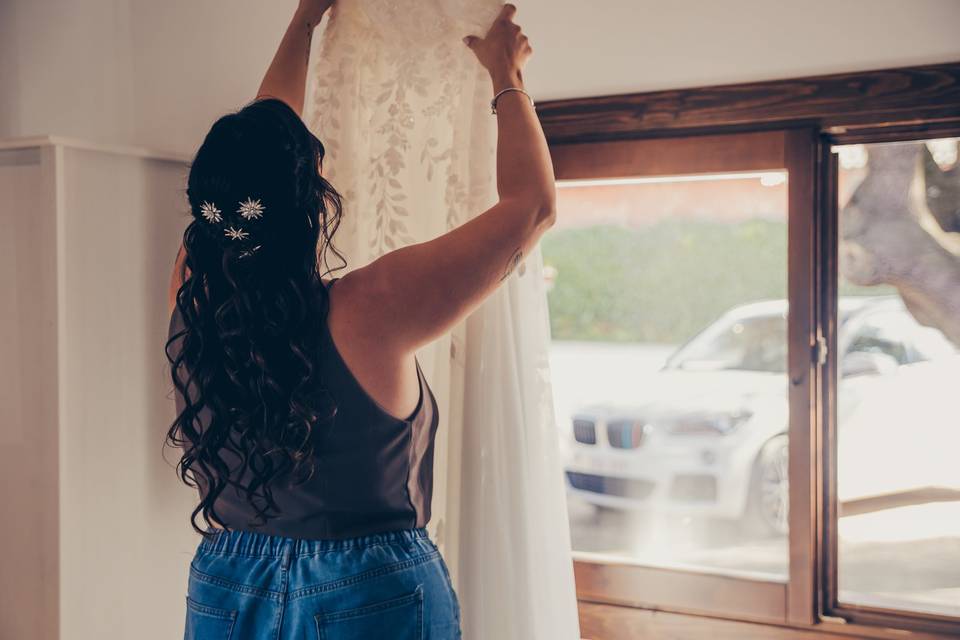 Boda Sara peinado