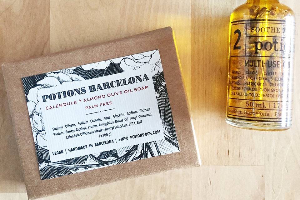 Jabón y aceite de belleza