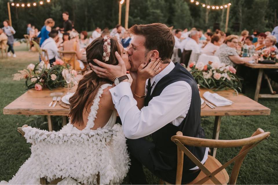 Novios en el banquete